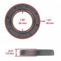 Caltric Front Wheel Ball Bearing And Seals Kit Compatible With Yamaha Yfz450 2004 2005 2006 2007 2008-2013