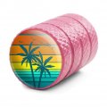 Sunset With Palm Trees Graphic Tire Rim Wheel Aluminum Valve Stem Caps