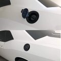 Carmocar Fuel Gas Door Vapor Edition Matte Black Replacement For 2008-2023 Dodge Challenger Filler 68250120aa