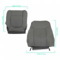Waltyotur Driver Passenger Side Seat Cover Gray Replacement For F250 F350 F450 F550 Lariat 2011 2012 2013 2014 2015 2016