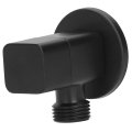 Keenso Stylish G1 2 Angle Valve Mixer Water Shut Off With Ceramic Accessory For Kitchenbathroombalcony Black Paint 