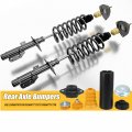 Uxcell Car Rear Upper Lower Bumpers Shock Mount Replace No 33506767010 33526768544 For Bmw E82 128i 2008-2013 E88 135i 1 Set