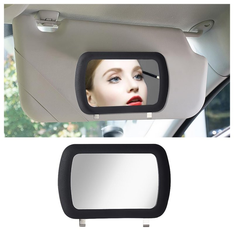 Vanity Mirror For Car Sun Visor Hd Clip-on Multifunctional Rear View Essential Makeup Interior Accessories Women Men