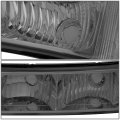 Auto Dynasty Pair Smoked Housing Clear Corner Front Bumper Light Lamp Compatible With Chevy Silverado Avalanche 03-06
