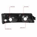 Auto Dynasty Pair Smoked Housing Clear Corner Front Bumper Light Lamp Compatible With Chevy Silverado Avalanche 03-06
