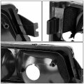 Auto Dynasty Pair Smoked Housing Clear Corner Front Bumper Light Lamp Compatible With Chevy Silverado Avalanche 03-06