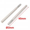 Uxcell 3mm Dia Shank Diamond Grinding Carving Bits Cylinder Ball Head 45mm Long 30 In 1 W Case