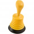 Plumbcraft Powerful Mini Home Plunger For All Drain Types Including Showers Tubs And Sinks Small 7 5 H