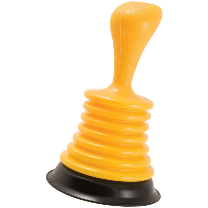 Plumbcraft Powerful Mini Home Plunger For All Drain Types Including Showers Tubs And Sinks Small 7 5 H