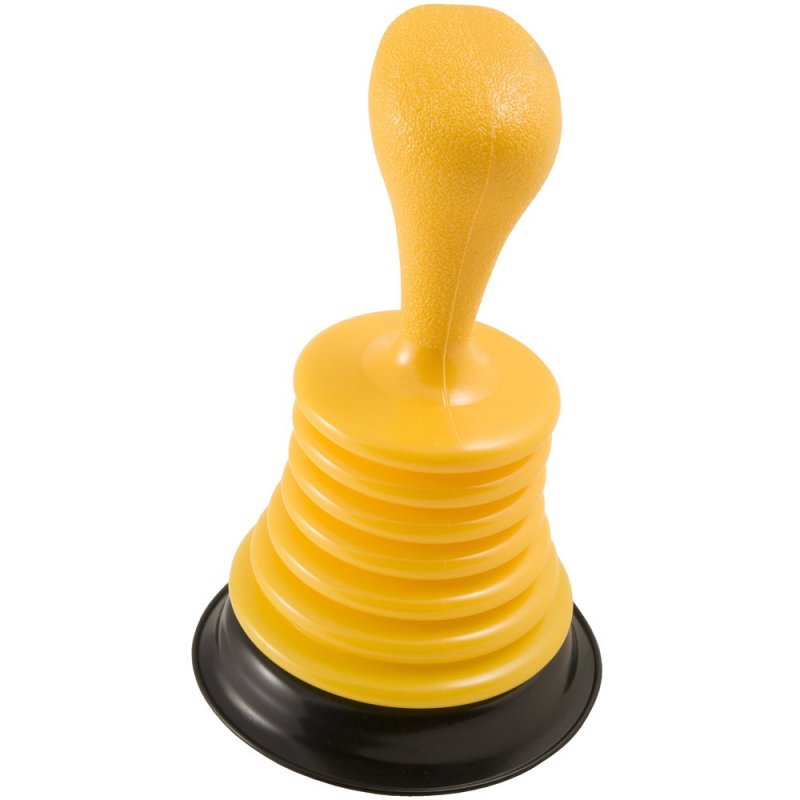 Plumbcraft Powerful Mini Home Plunger For All Drain Types Including Showers Tubs And Sinks Small 7 5 H