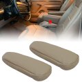 Driver Side Passenger Seat Armrest Cover For 1992 1993 1994 1995 1996 Ford Bronco Med Mocha Tan Artificial Leather 