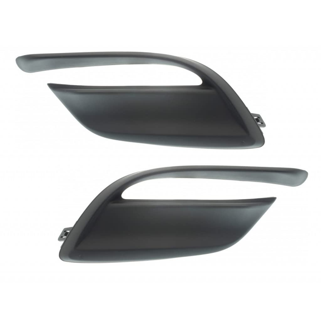 Fog Light Cover Pair For Mazda 3 2017 2018 Driver And Passenger Side Textured Pp Plastic Sedan Hatchback Replaces Ma1038134