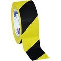 Aviditi T92363pkby Heavy Duty Striped Vinyl Safety Tape 36 Yds Length X 2 Width 7 Mil Thick Black Yellow Case Of 3 