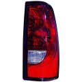 Tail Light Assembly For Chevy Silverado Pickup 2004 To 2006 Fleetside Dark Trim 1500 2500 3500 Single Rear Wheel Passenger Side 