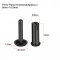 Uxcell Push Clips Rivets 4mm X 12mm Pcb Circuit Panel Nylon Fasteners Black 50 Pcs