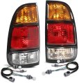 Tail Lights Rear Brake Lamp Assembly With Wiring Harness For Toyota Tundra Regular Cab Access 2000-2006 Fit Fleetside Bed 