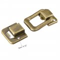 Uxcell Toggle Catch Lock 38mm Retro Decorative Brass Hasp W Screws For Suitcase Chest Trunk Latch Clasp Pack Of 10