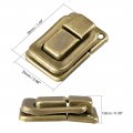Uxcell Toggle Catch Lock 38mm Retro Decorative Brass Hasp W Screws For Suitcase Chest Trunk Latch Clasp Pack Of 10