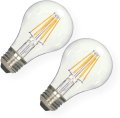 Satco S9876 Omni-directional Led Light Bulb Frosted Finish 120 Volts 7 Watts00 Initial Lumens A19 Lamp Shape Medium Base 4-1 8 