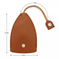 Belomi 2 Pcs Car Key Case Pu Leather Pull-outchain Bags Large-capacity Sleeve Portable Storage Bag Protective Key Pouch For