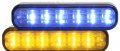 Whelen Ion Duo Hood Grille Universal Mount Linear-led Light Head With Scan-lock Flash Patterns Blue Amber Part I2m 