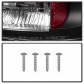Acanii For 2002-2006 Dodge Ram 1500 03-06 2500 3500 Black Led Rear Tail Lights Brake Lamps Replacement Left Right