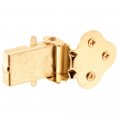 Prime-line U 9926 Wood Window Flip Lock 5 8 In Projection Stamped Steel Construction Brass Plated Single Pack 