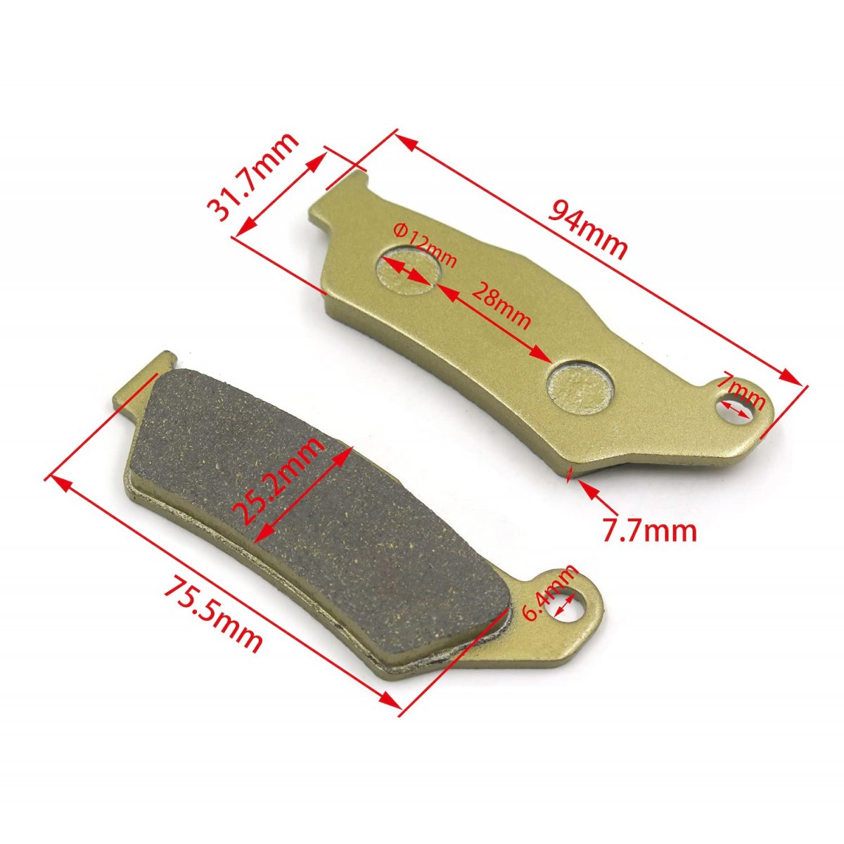 Httmt Disc Brake Pad Set For Egs 300 Standard Forks 400 Egs-e Lse