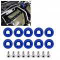 License Plate Holder Car Modification M6 Gasket Bolt Frame Decoration Screw Blue