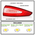 Acanii For 2013-2016 Ford Fusion Energi Titanium Oe Style Led Tail Light Brake Lamp Replacement Outer Passenger Side