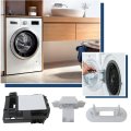 Upgrade Wh01x27954 Washer Lid Lock Switch Wh02x24399 Striker Wh01x24381 Bezel Fit For Ge Gtw220ack4ww Gtw335asn2ww Gtw460asj6ww