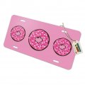 Graphics More Cute Chocolate Valentine Donut Pink Hearts Novelty Metal Vanity Tag License Plate
