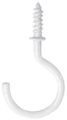Ook 50683 1-1 4-inch Vinyl Mug Hooks Tidy Tins White 15-piece 1 Pack 