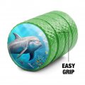 Coral Reef Dolphin Valve Stem Caps For Tire Rim Wheel Green Aluminum Air Covers Schrader Valves Set Of 4