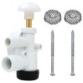 White Rv Toilet Water Valve Kit Replacement For 385314349 Compatible Vacuflush 168 606 647 648 Prevention Of Leakage Easy To 
