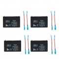 4 Pack Replacement For Powertron Pe6v1f1 Battery Ub613 Universal Sealed Lead Acid 6v 1 3ah 1300mah F1 Terminal Agm Sla Includes 