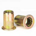 Rivet Nut Lokman 20 Pieces 1 23unc Carbon Steel Flat Head Rivnut Threaded Insert Knurled Body 1 2 -13 