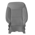 Driver Passenger Bottom Top Non Perforated Leather Seat Cover Ash Gray For Chevy Silverado 1500 2500hd 3500hd Lt Ls Ltz Z71