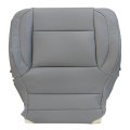 Driver Passenger Bottom Top Non Perforated Leather Seat Cover Ash Gray For Chevy Silverado 1500 2500hd 3500hd Lt Ls Ltz Z71