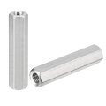 M8 X 1 25-pitch 60mm Length Coupling Nuts 4pcs 304 Stainless Steel Metric Hex Rod 