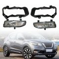 1 Pair Fog Light Assembly Lh Rh Replacement For Kicks 2017-2019 Driver And Passenger Side 