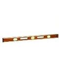 Kraft Tool Sl12ab48 Sands Professional Brass Bound Mahogany Level 6 Vials 48-inch 