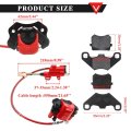 Rear Brake Master Cylinder Caliper Assembly With Pads For Chinese Quad Atv Kids Four Wheeler 50cc 70cc 90cc 110cc 125cc Taotao