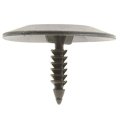 Hood Insulator Retainer Plastic Black 0 25 Fastener Hole 2 In Head Diameter 10 Pieces Replacement For 
