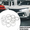 X Autohaux 15pcs 21513-23001 Engine Oil Drain Screw Gasket M14 Crush Washer For Hyundai H300 2016-2019 H400 2017-2019