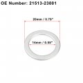 X Autohaux 15pcs 21513-23001 Engine Oil Drain Screw Gasket M14 Crush Washer For Hyundai H300 2016-2019 H400 2017-2019