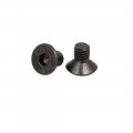 Uxcell M3x5mm Metal Black Nickle Plated Grade 10 9 Flat Head Hex Socket Cap Screw 50pcs
