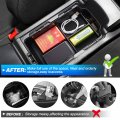 Autorder Custom Fit For 2pcs Center Console Organizer Honda Civic 2022 2023 Accessories Armrest Storage Box Secondary Insert
