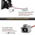 Vipmotoz Sequential Full Led Turn Signal Parking Lights Lamps Compatible With 2015-2021 Subaru Wrx Sti Smoked Tinted Lens Black