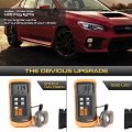 Vipmotoz Sequential Full Led Turn Signal Parking Lights Lamps Compatible With 2015-2021 Subaru Wrx Sti Smoked Tinted Lens Black